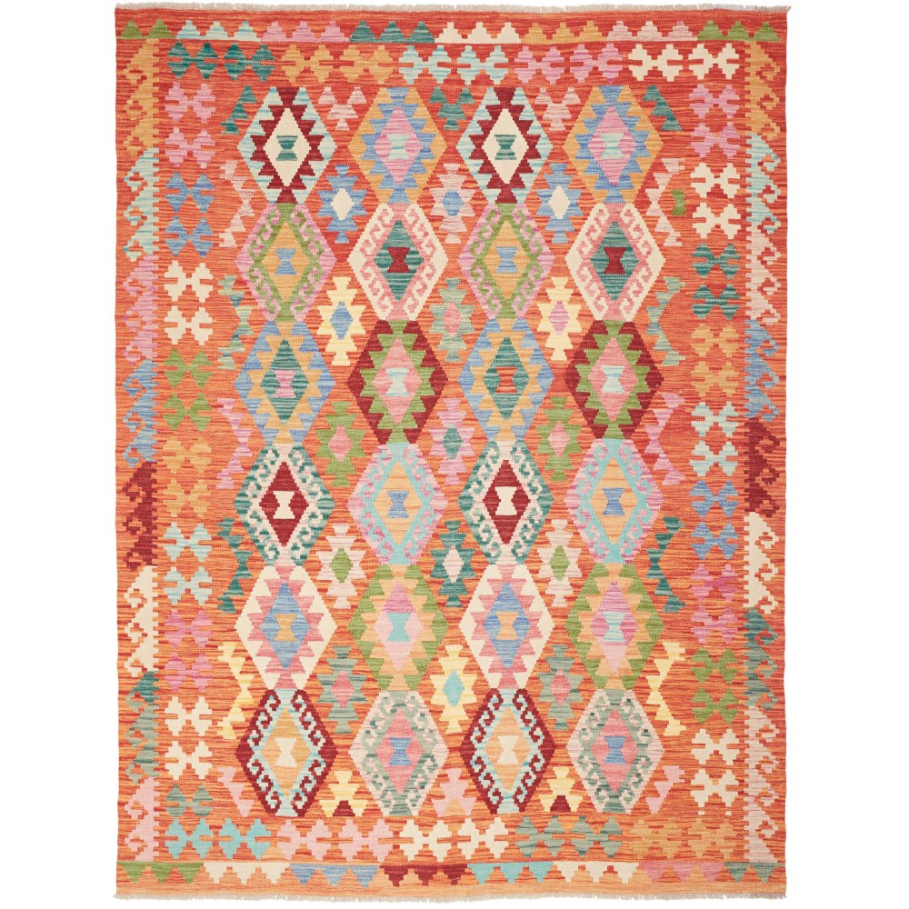 Tappeto Kilim Afghanistan arancione 184x236