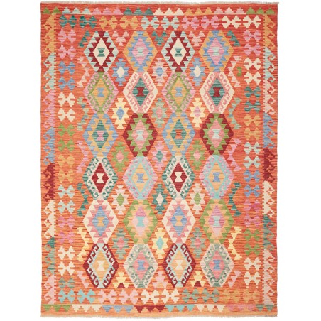 Tappeto Kilim Afghanistan arancione 184x236