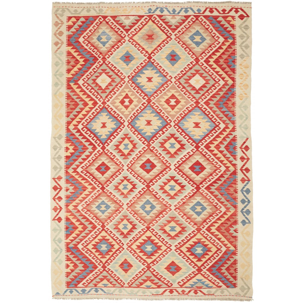 Tappeto Kilim Afghanistan beige marrone 167x244