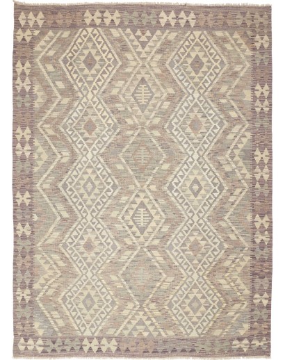 Tappeto Kilim Afghanistan azzurro marrone 182x244