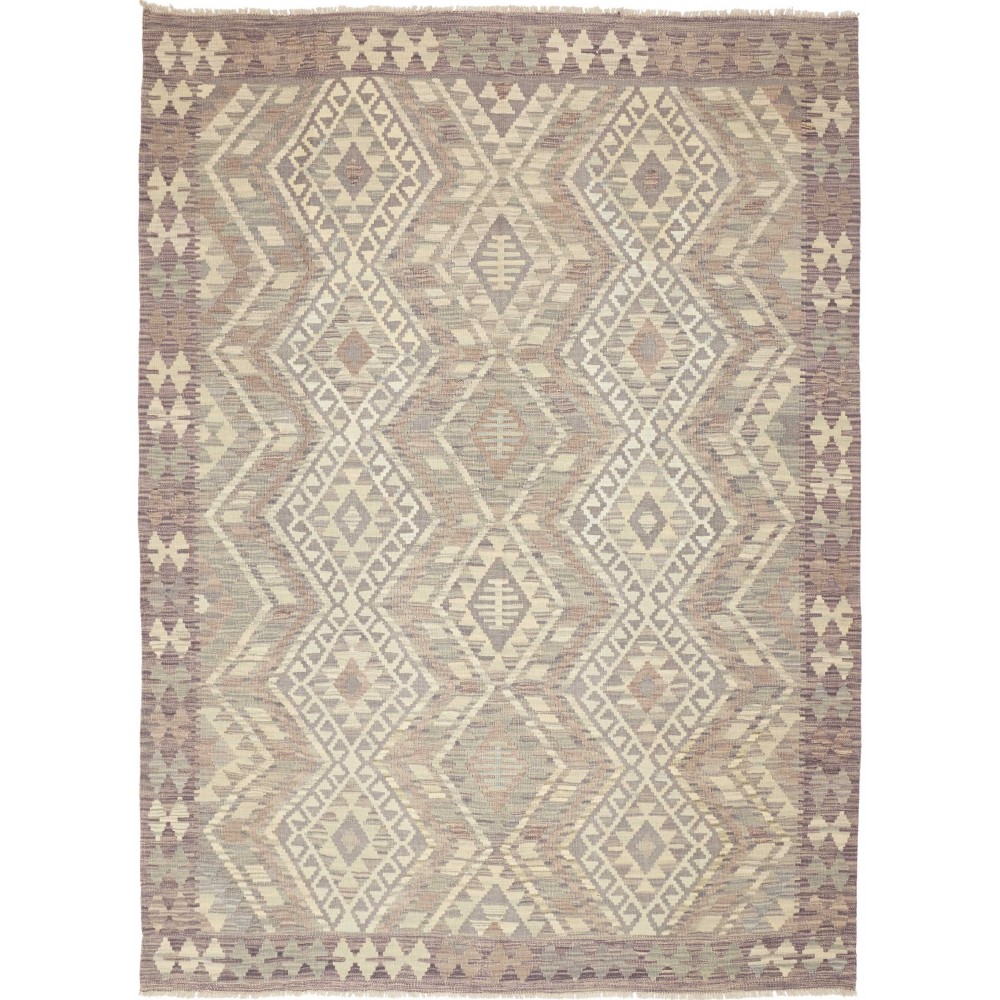 Tappeto Kilim Afghanistan azzurro marrone 182x244