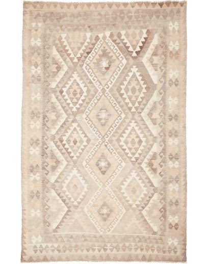 Tappeto Kilim Afghanistan bianco beige 165x263