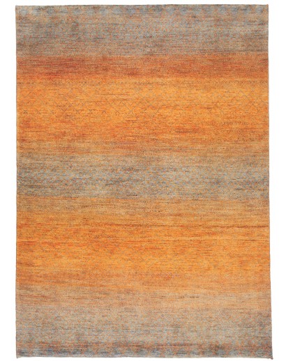 Tappeto Royal Gabbeh Pakistan arancione azzurro 156x215