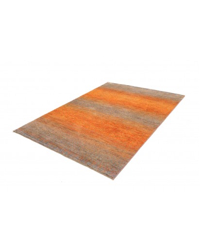 Tappeto Royal Gabbeh Pakistan arancione azzurro 156x215