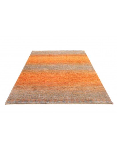 Tappeto Royal Gabbeh Pakistan arancione azzurro 156x215