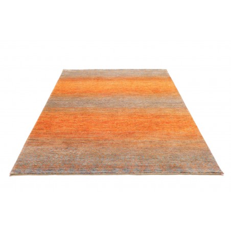 Tappeto Royal Gabbeh Pakistan arancione azzurro 156x215