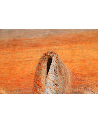 Tappeto Royal Gabbeh Pakistan arancione azzurro 156x215