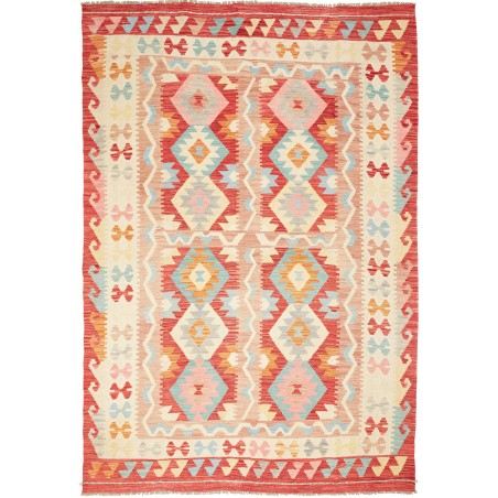 Tappeto Kilim Afghanistan giallo arancione 175x250