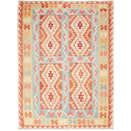 Tappeto Kilim Afghanistan giallo arancione 181x238