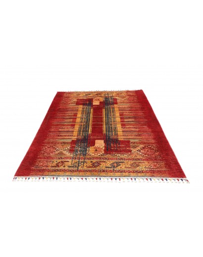 Tappeto Siva Pakistan marrone arancione 146x203