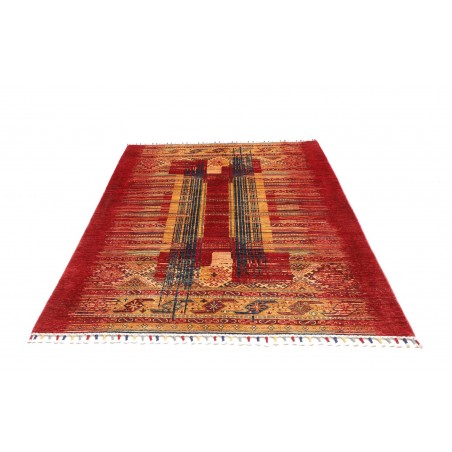 Tappeto Siva Pakistan marrone arancione 146x203