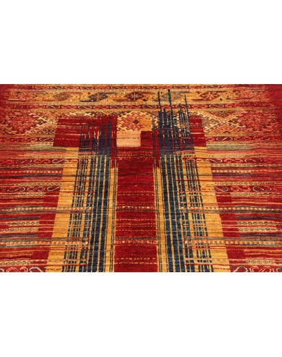 Tappeto Siva Pakistan marrone arancione 146x203