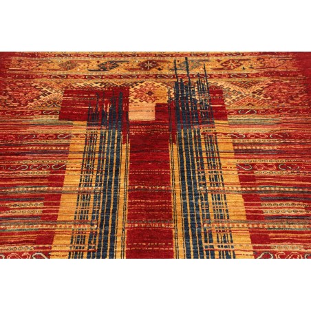 Tappeto Siva Pakistan marrone arancione 146x203