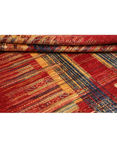 Tappeto Siva Pakistan marrone arancione 146x203