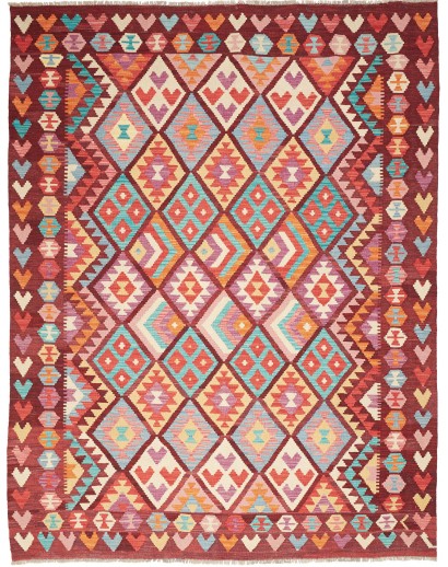 Tappeto Kilim Afghanistan marrone 187x242
