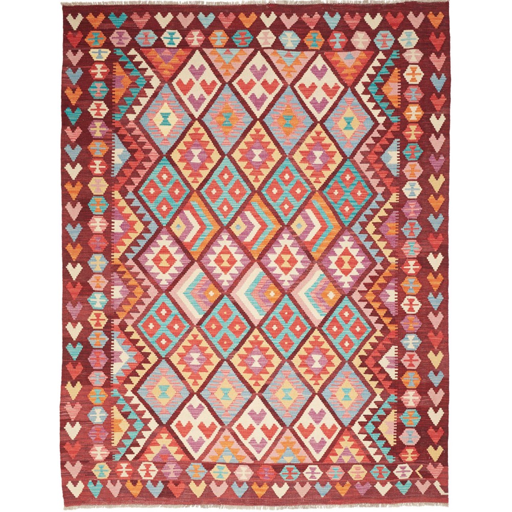Tappeto Kilim Afghanistan marrone 187x242 Tappeto Kilim Afghanistan marrone 187x242