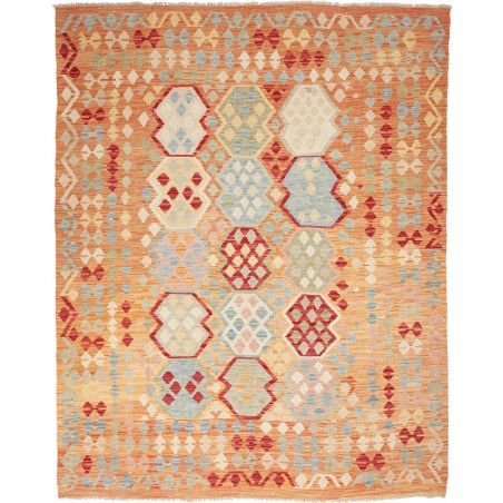 Tappeto Kilim Afghanistan marrone arancione 188x230