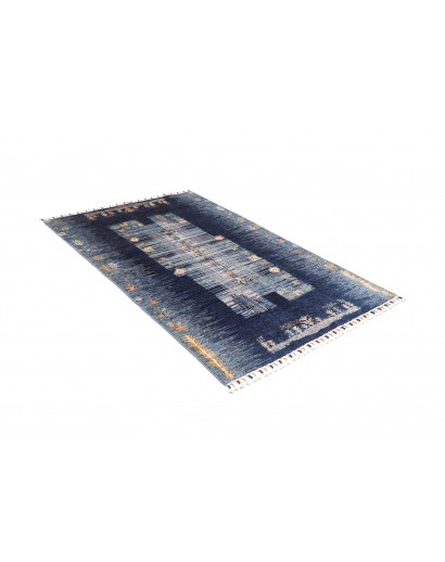 Tappeto Siva Pakistan grigio azzurro 118x178