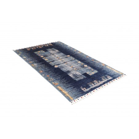 Tappeto Siva Pakistan grigio azzurro 118x178