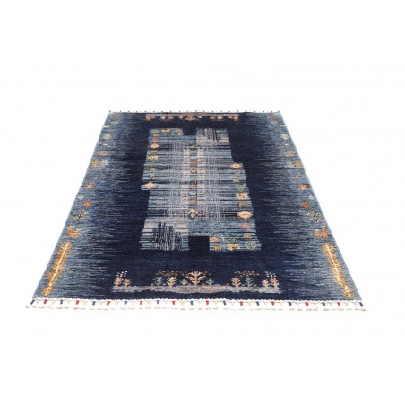 Tappeto Siva Pakistan grigio azzurro 118x178