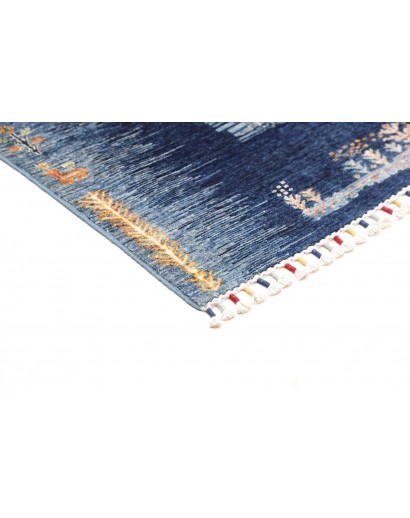 Tappeto Siva Pakistan grigio azzurro 118x178