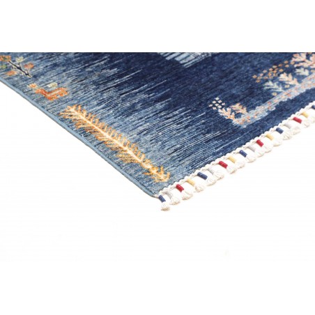 Tappeto Siva Pakistan grigio azzurro 118x178