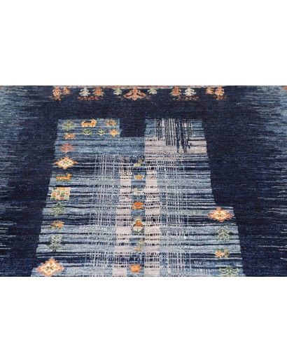 Tappeto Siva Pakistan grigio azzurro 118x178