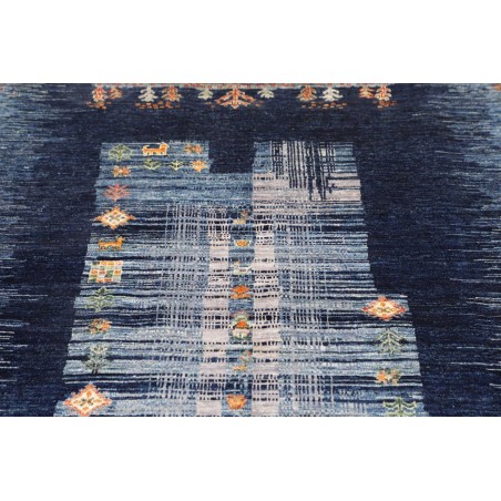 Tappeto Siva Pakistan grigio azzurro 118x178