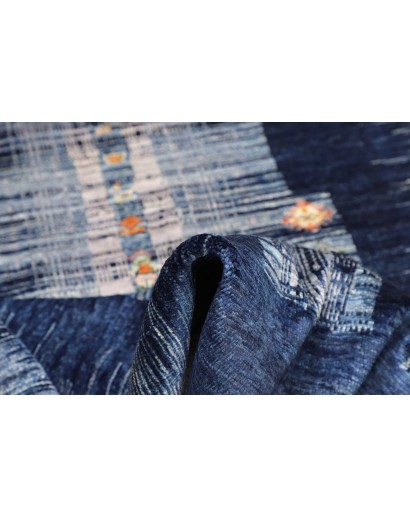 Tappeto Siva Pakistan grigio azzurro 118x178