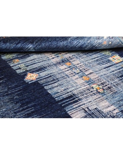 Tappeto Siva Pakistan grigio azzurro 118x178