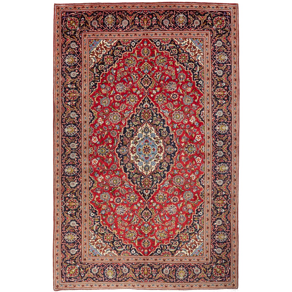 Tappeto Ardakan Persia marrone blu 198x308 Tappeto Ardakan Persia marrone blu 198x308
