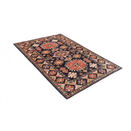 Tappeto Kazak Fine Pakistan marrone arancione 129x187