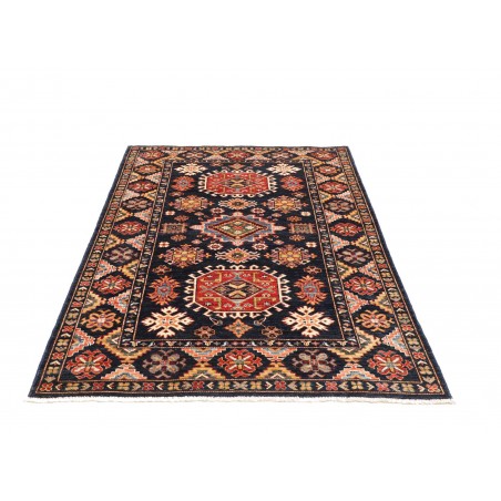 Tappeto Kazak Fine Pakistan marrone arancione 129x187