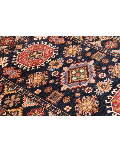 Tappeto Kazak Fine Pakistan marrone arancione 129x187