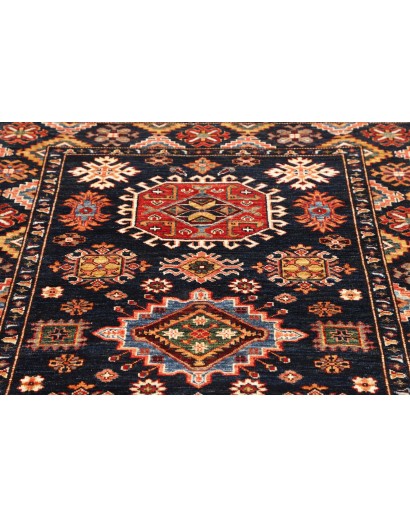Tappeto Kazak Fine Pakistan marrone arancione 129x187