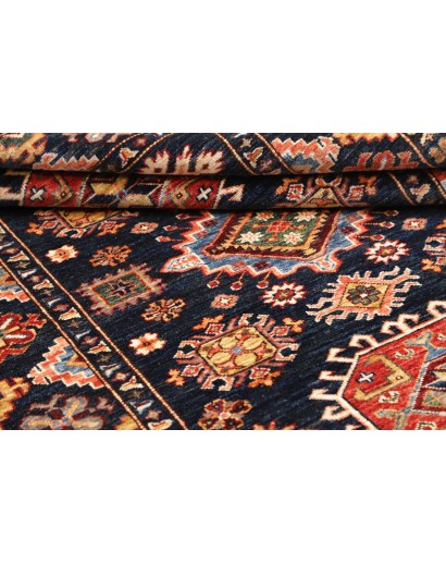 Tappeto Kazak Fine Pakistan marrone arancione 129x187