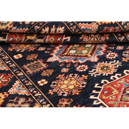 Tappeto Kazak Fine Pakistan marrone arancione 129x187