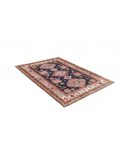 Tappeto Kazak Fine Pakistan marrone grigio 127x182