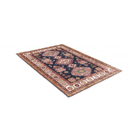 Tappeto Kazak Fine Pakistan marrone grigio 127x182