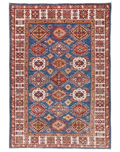 Tappeto Kazak Fine Pakistan bianco marrone 123x173