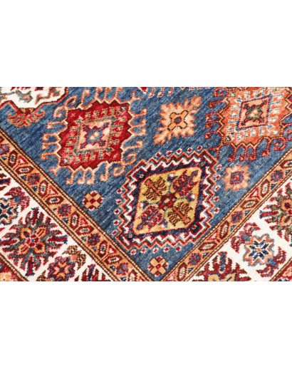 Tappeto Kazak Fine Pakistan bianco marrone 123x173