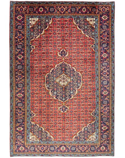 Tappeto Ardabil Persia marrone rosso 200x303