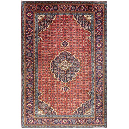 Tappeto Ardabil Persia marrone rosso 200x303
