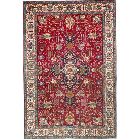Tappeto Tabriz Persia marrone giallo 193x286