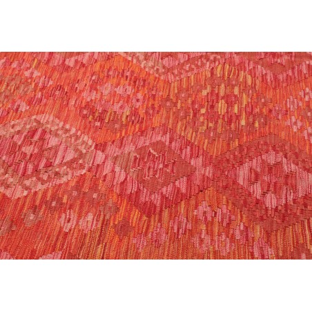 Tappeto Kilim Afghanistan rosso arancione 205x295