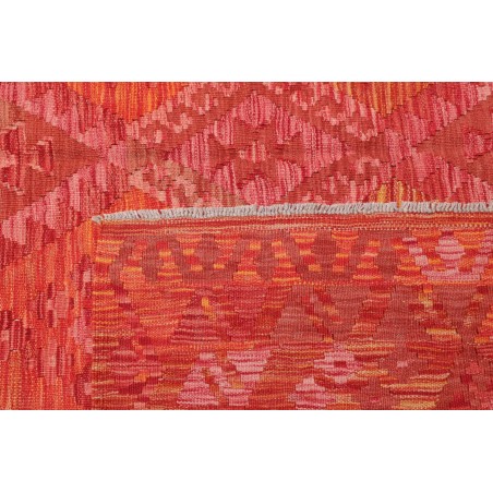 Tappeto Kilim Afghanistan rosso arancione 205x295