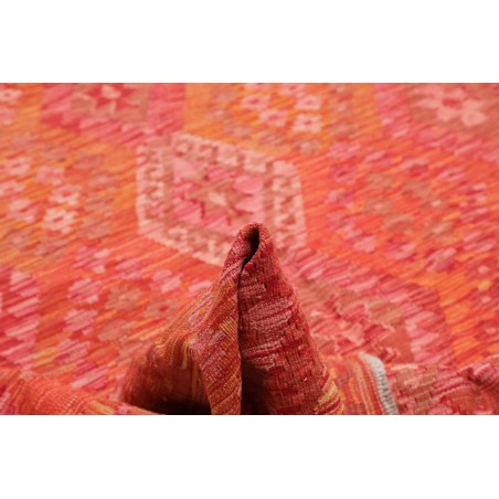 Tappeto Kilim Afghanistan rosso arancione 205x295