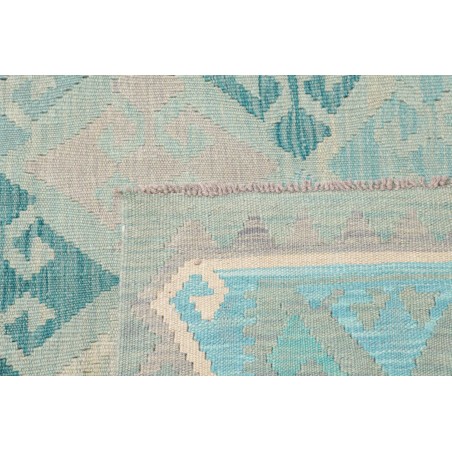 Tappeto Kilim Afghanistan bianco blu 205x297