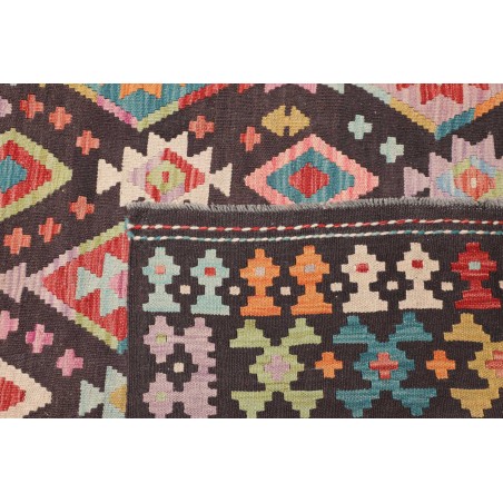 Tappeto Kilim Afghanistan azzurro marrone 207x298