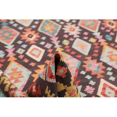Tappeto Kilim Afghanistan azzurro marrone 207x298